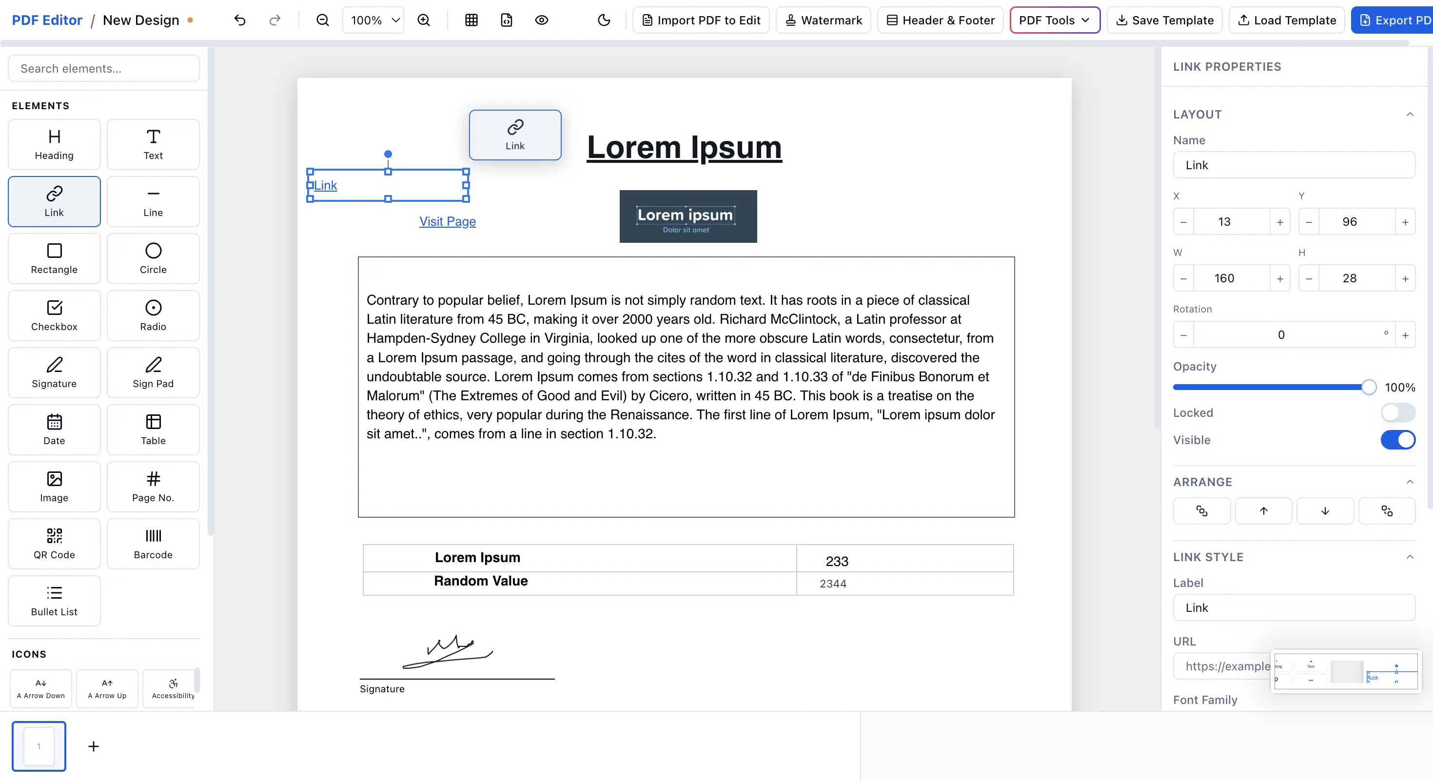 EdiPDF Editor Overview